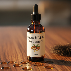 Aceite de Argán y Jojoba para Cabello y Barba